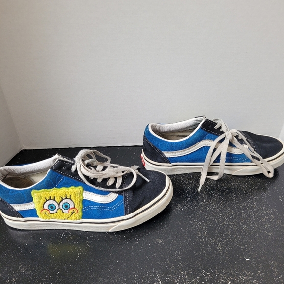 Vans Black and Blue Spongebob Sneakers - Picture 3 of 9